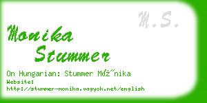 monika stummer business card